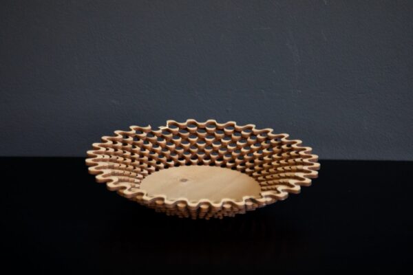 Shportë druri dekorative - punuar me lazer